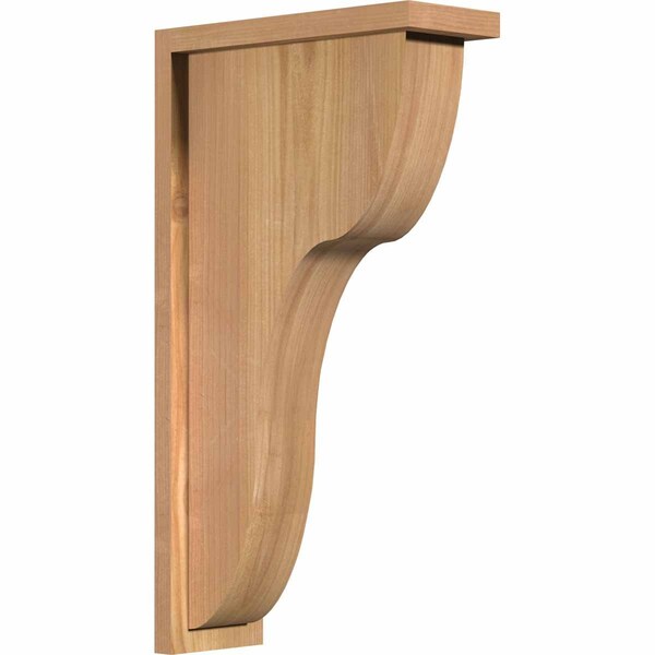 Ekena Millwork Carmel Smooth Corbel w/Backplate, Western Red Cedar, 5 1/2"W x 14"D x 26"H COR06X14X26CAR01SWR - main